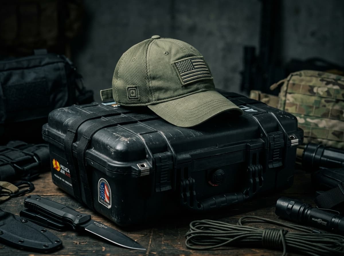 Tactical dark environment, industrial concrete, dim atmospheric shadows, deep black walls