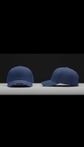 Classic blue minimal logo cap