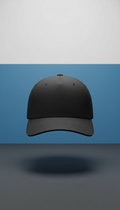Charcoal Black Minimalist Snapback Cap