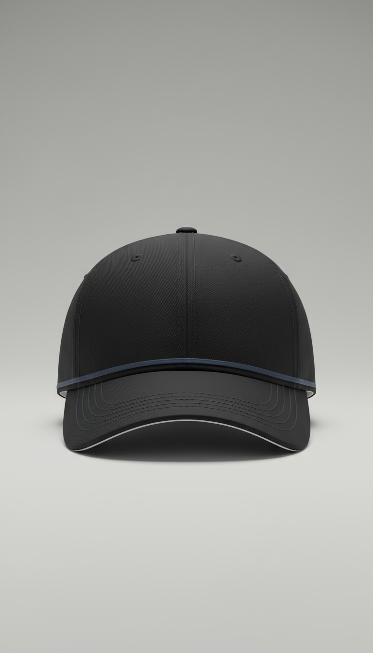 Matte black signature cap