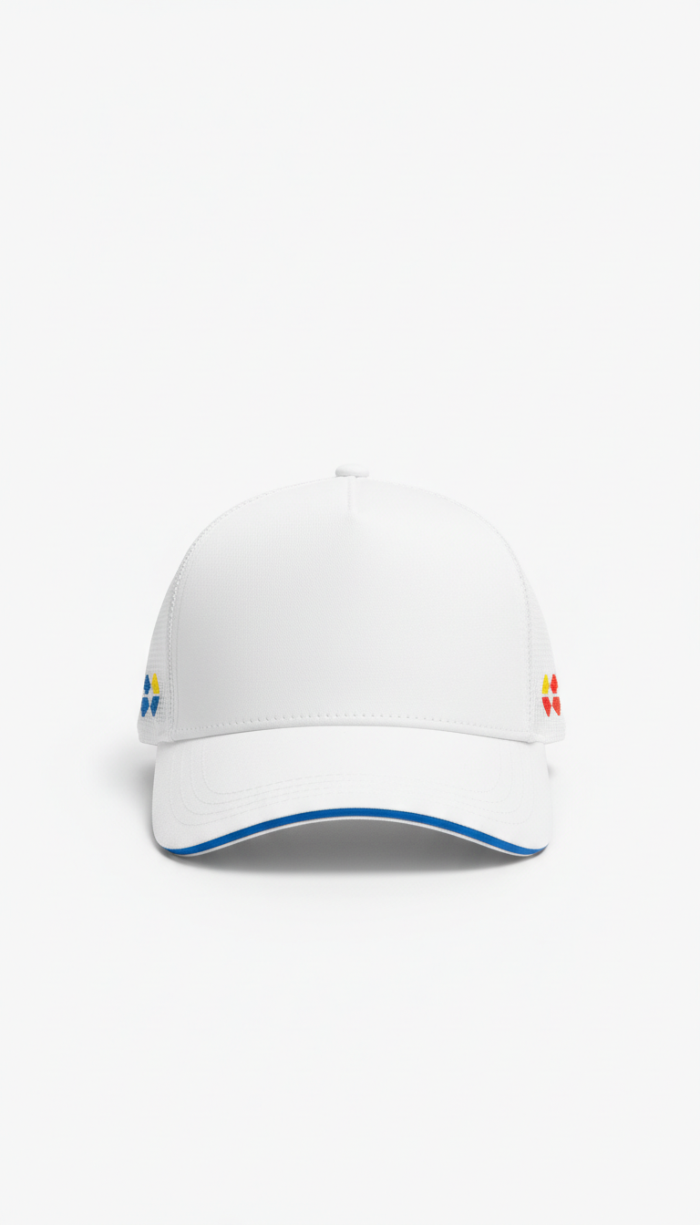 Flash White Mesh-Back Cap